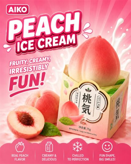 N166 AIKO PEACH ICE CREAM 8/3PK